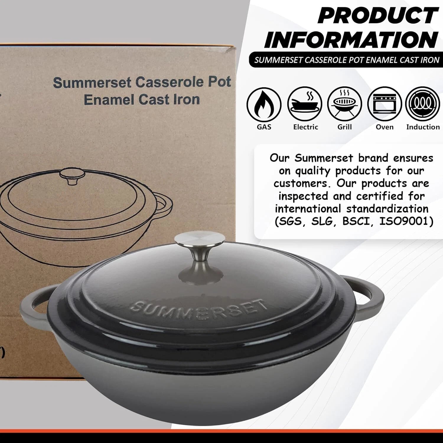 Enameled Cast Iron Crock Pot Dutch Oven 07FC0E-D4 - KOEEK