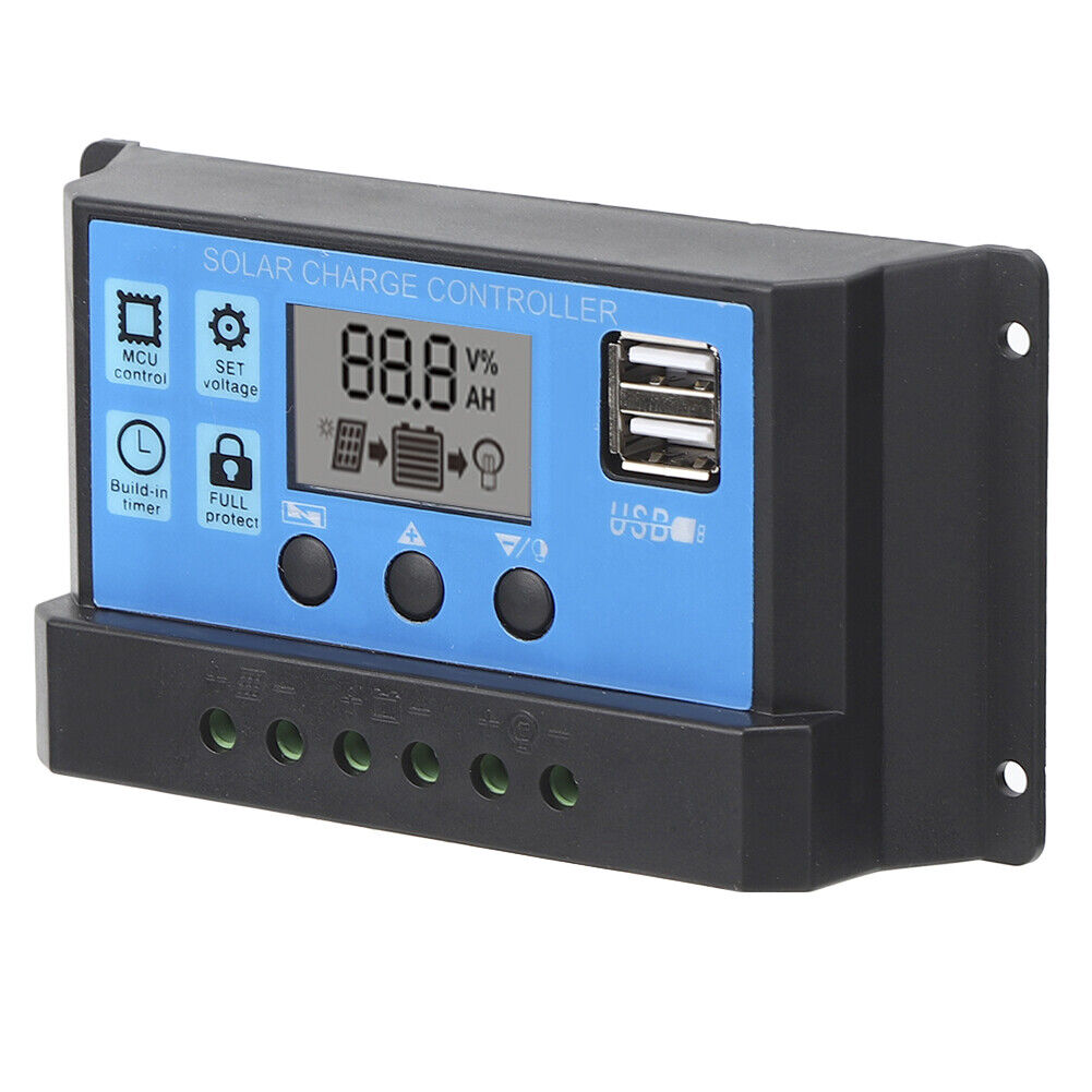 new (40A)LCD Display Solar Solar Controller Solar Dual USB Pwm With Load Automatic koeek - KOEEK