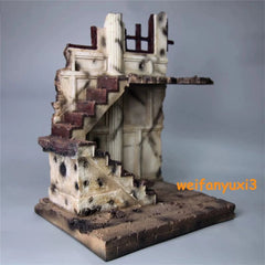 1/12 Resin Statue Base Ruins Walls Scene Figure Model Toy for 6'' Action Figures 07FC0E-D4 - KOEEK