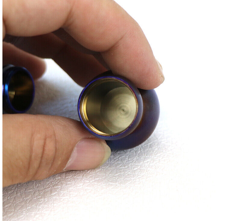 Pure Titanium Waterproof Pill Case Holder Organizer Container EDC Keychain Gift 07FC0E-D4 - KOEEK