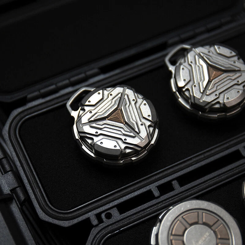 Hot Titanium Alloy Pill Container Case Holder Box Necklace Pendant Spinning Top 07FC0E-D4 - KOEEK