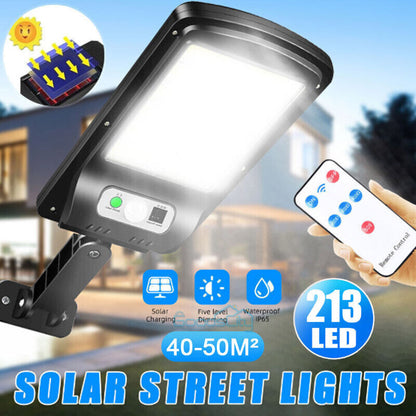 new Commercial Solar Street FloodLight LED Light Outdoor Area Dusk To Dawn Wall Lamp