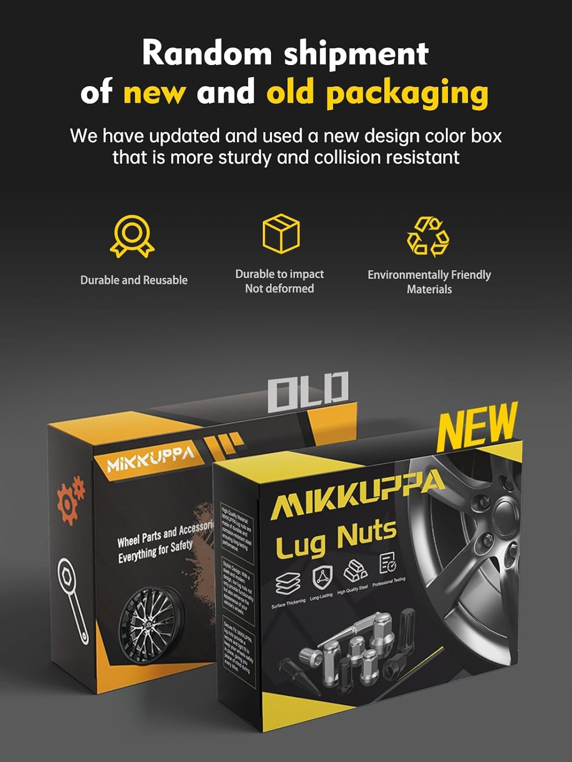 new MIKKUPPA 24pcs m12x1.25 Lug Nuts - 1.47 M12X1.25-1.5&quot; (38mm) Long, Black MIKKUPPA - KOEEK