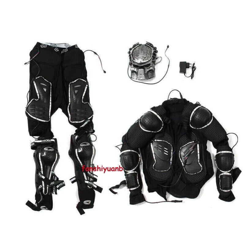 7 Colors LED Robot Suit Light Rechargeable Mask Clothing Remote Control Costume 07FC0E-D4 - KOEEK
