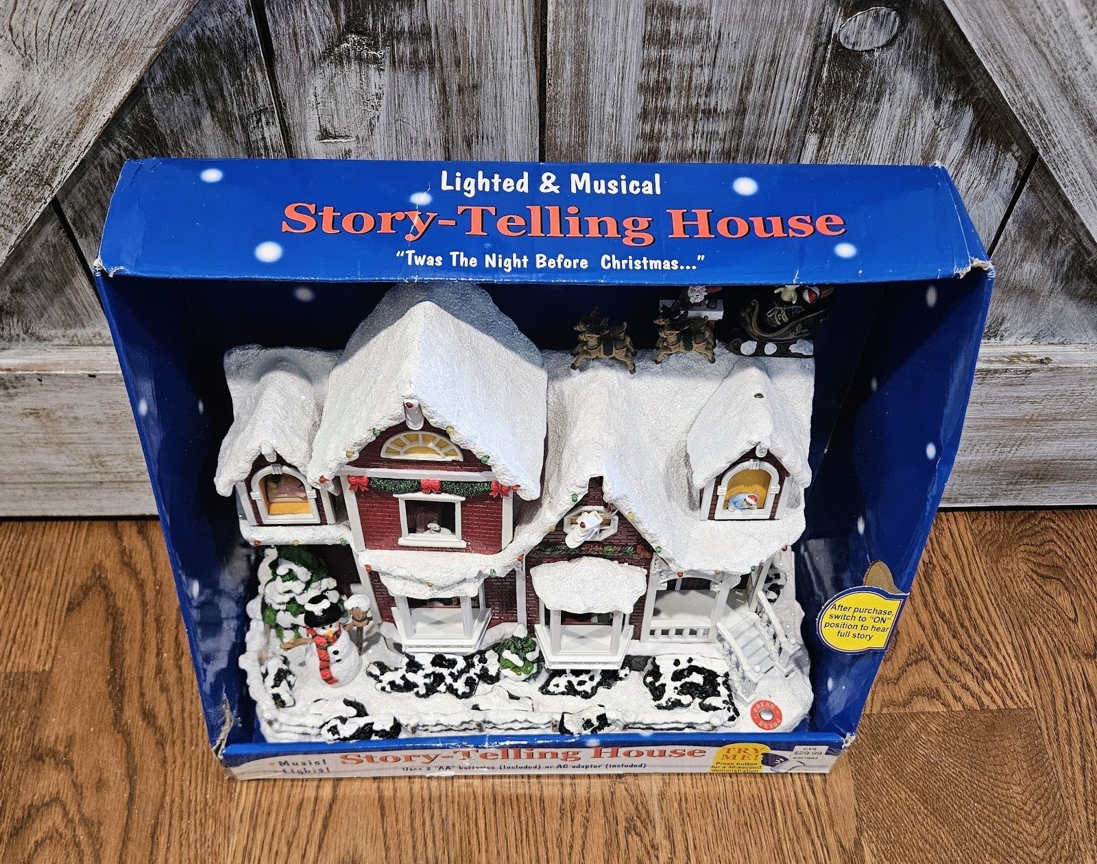 *RARE* Christmas Lighted & Musical "Twas The Night Before Christmas" House! 07FC0E-D4 - KOEEK