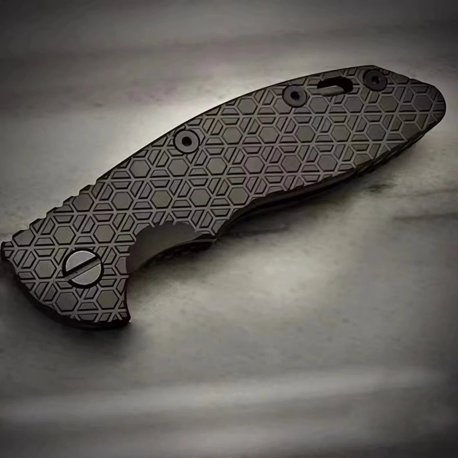1PC TC4 Scales for Rick Hinderer Knives XM18 3.5” Black Diamond Coating 07FC0E-D4 - KOEEK