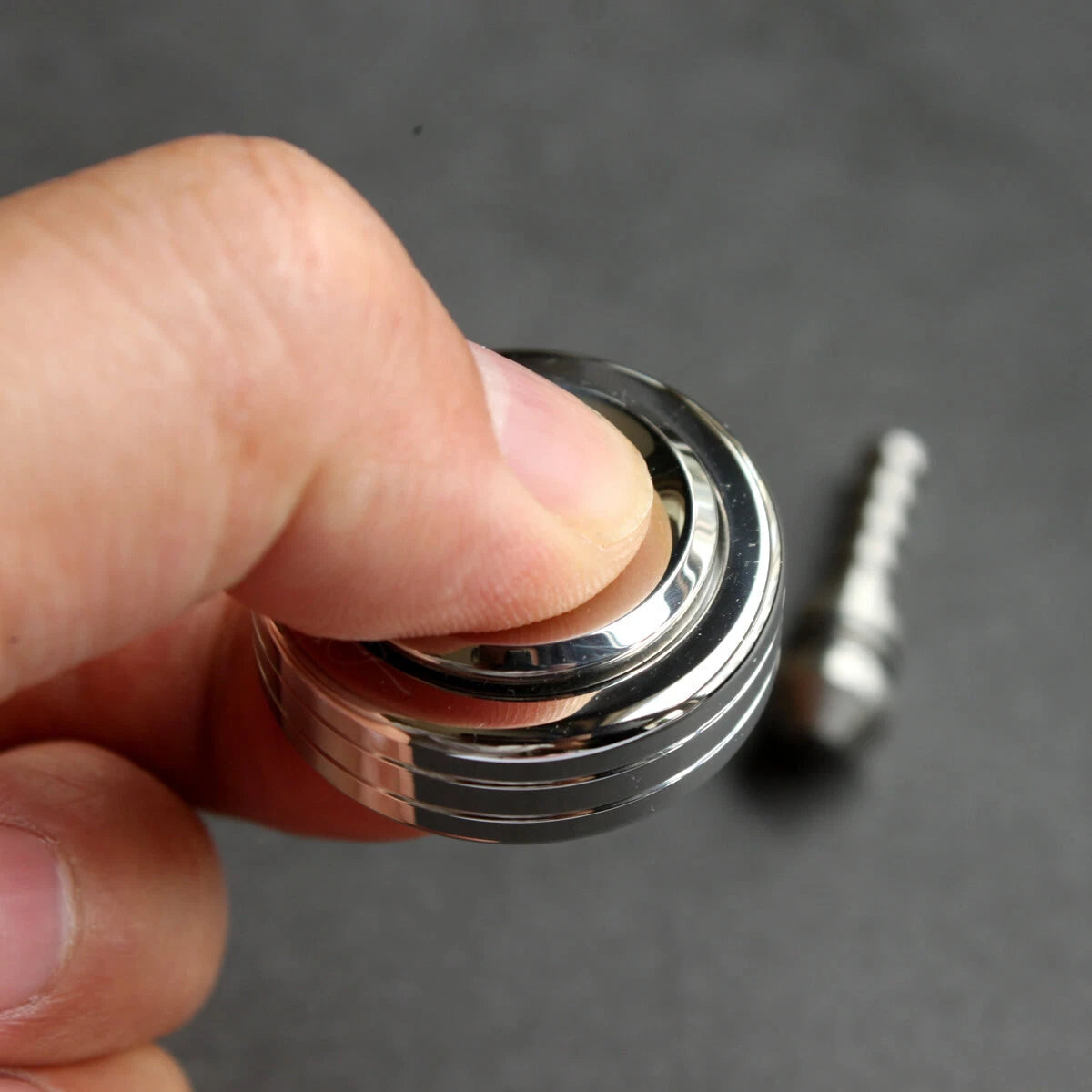 2 in 1 Spinning Top Spinner Creative Brass Ceramic Bead Super Precision EDC Toys 07FC0E-D4 - KOEEK