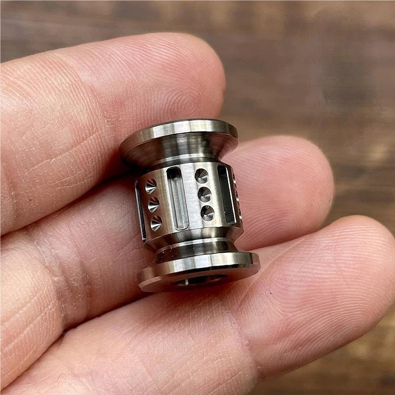 Titanium Alloy Knife Lanyard Bead Paracord Necklace Pendant Bracelet EDC Beads 07FC0E-D4 - KOEEK