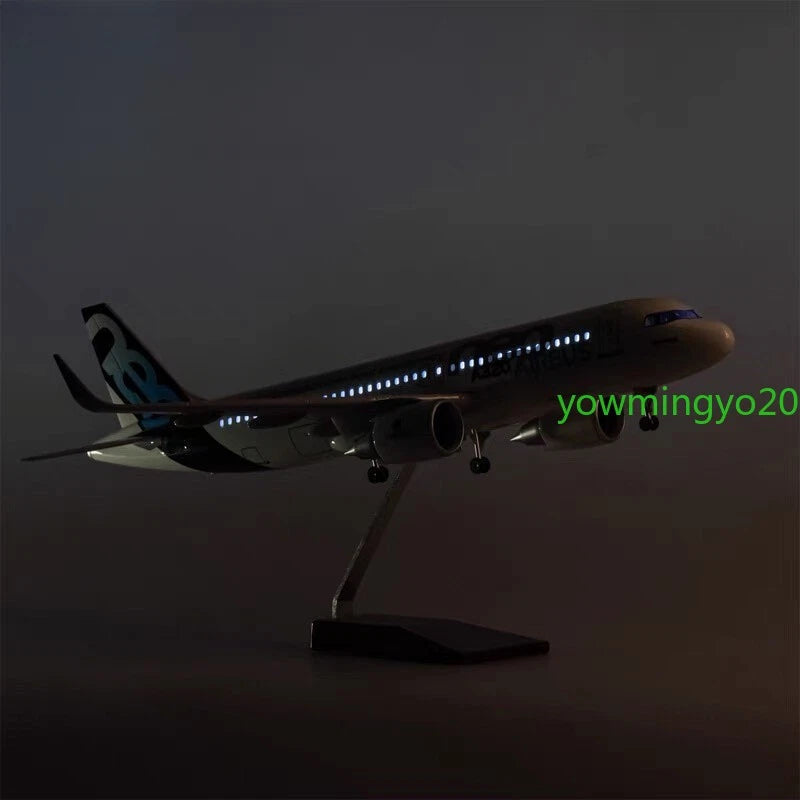 1/80 Airbus A320neo Passenger Plane Model Airplane W/Voice Controlled Lights 07FC0E-D4 - KOEEK