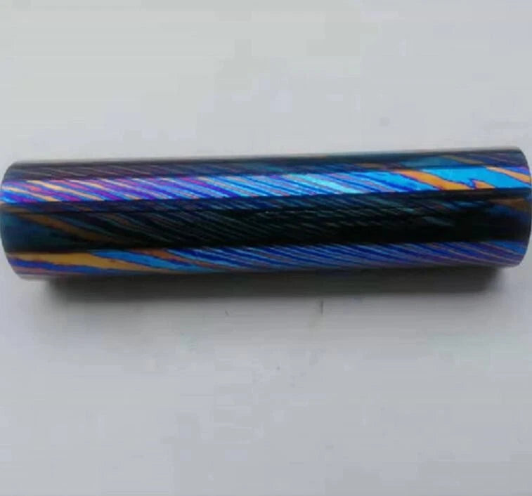 Titanium-Damuscus Timascus Worry Coin OD25mm * T100mm - Mokuti 07FC0E-D4 - KOEEK