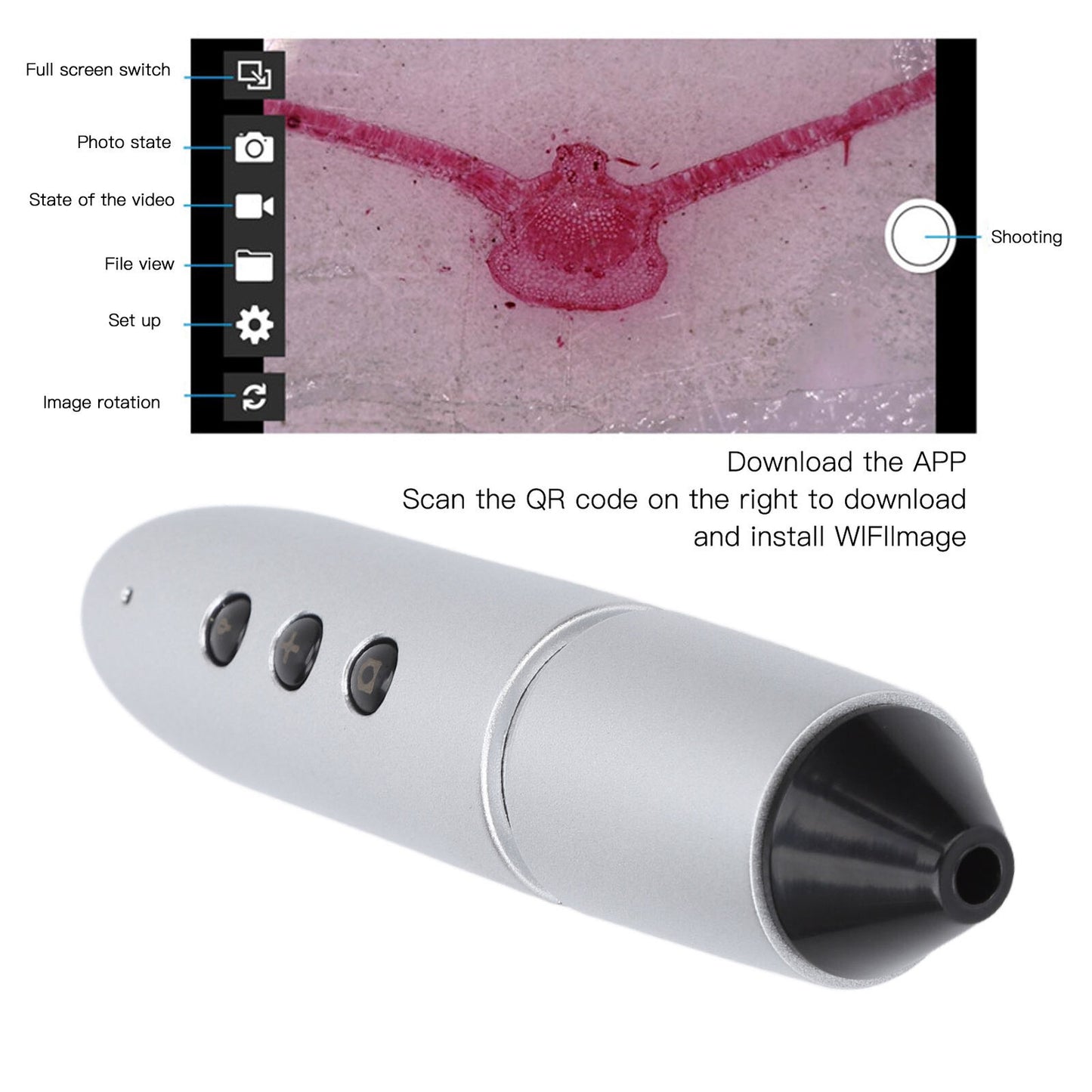 ny WiFi Hud Hår Detektor Foto Video Follicle Hodebunn Helse Analyse Machine