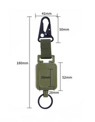 2PCS EDC Outdoor Telescopic Keychain Ring Buckle Anti-theft Backpack Carabiners 07FC0E-D4 - KOEEK