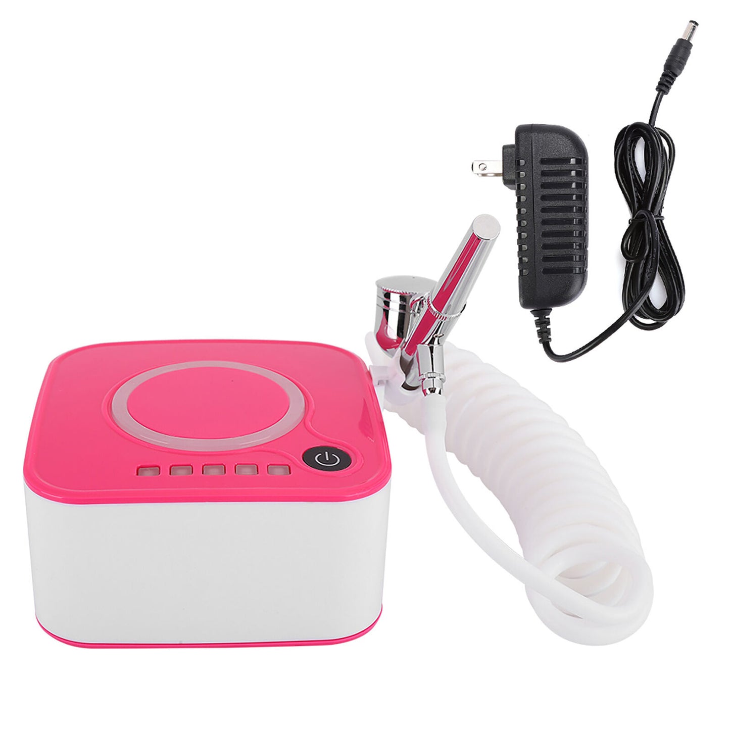 new Airbrush Spray Oxygen Sprayer Face Moisturizing Airbrush Pink(US Plug ) HGF koeek - KOEEK