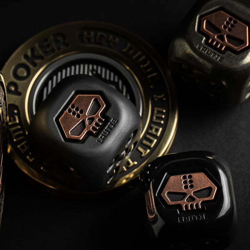 Black Technology Metal Dice luck Pendant EDC Necklace Knife Pendant Men Boy Toy 07FC0E-D4 - KOEEK