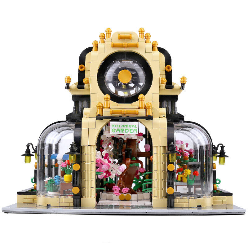 new MOULD KING 16019 Botanical Garden Led Light Street View Building Blocks Toy MOC KOEEK - KOEEK