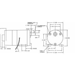 ny Dayton 1Lpl6 Ac girmotor, 59,0 In-Lb Maks. Dreiemoment, 60 Rpm Navneskilt Rpm, 115V