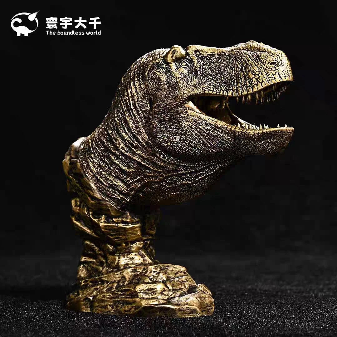 Tyrannosaurus Rex king of the sand Dinosaur Statue Head Model Display PVC 07FC0E-D4 - KOEEK