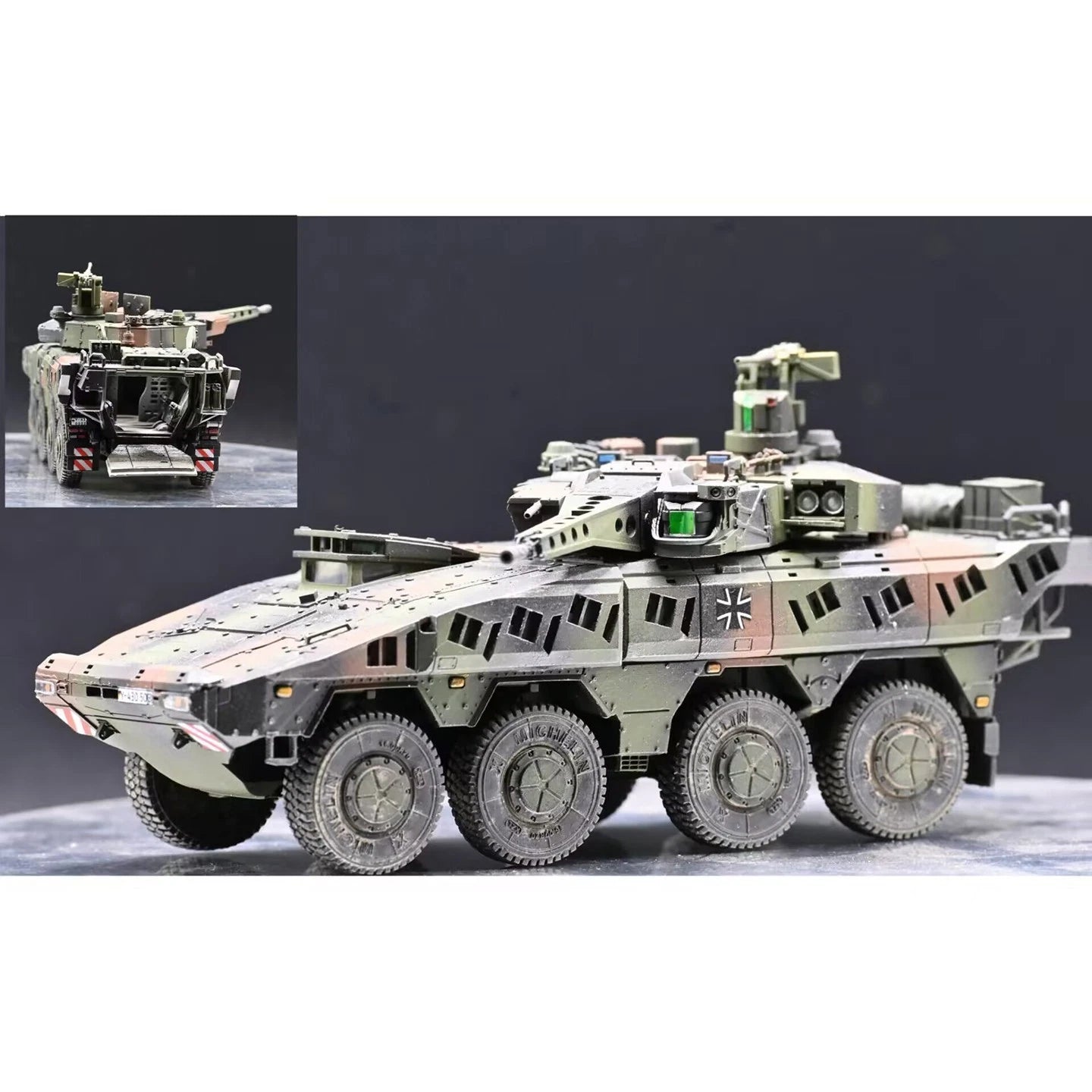 1/72 Sanrong Boxer IFV Wheeled Infantry Vehicle Heavy Duty Armored Model Toys 07FC0E-D4 - KOEEK