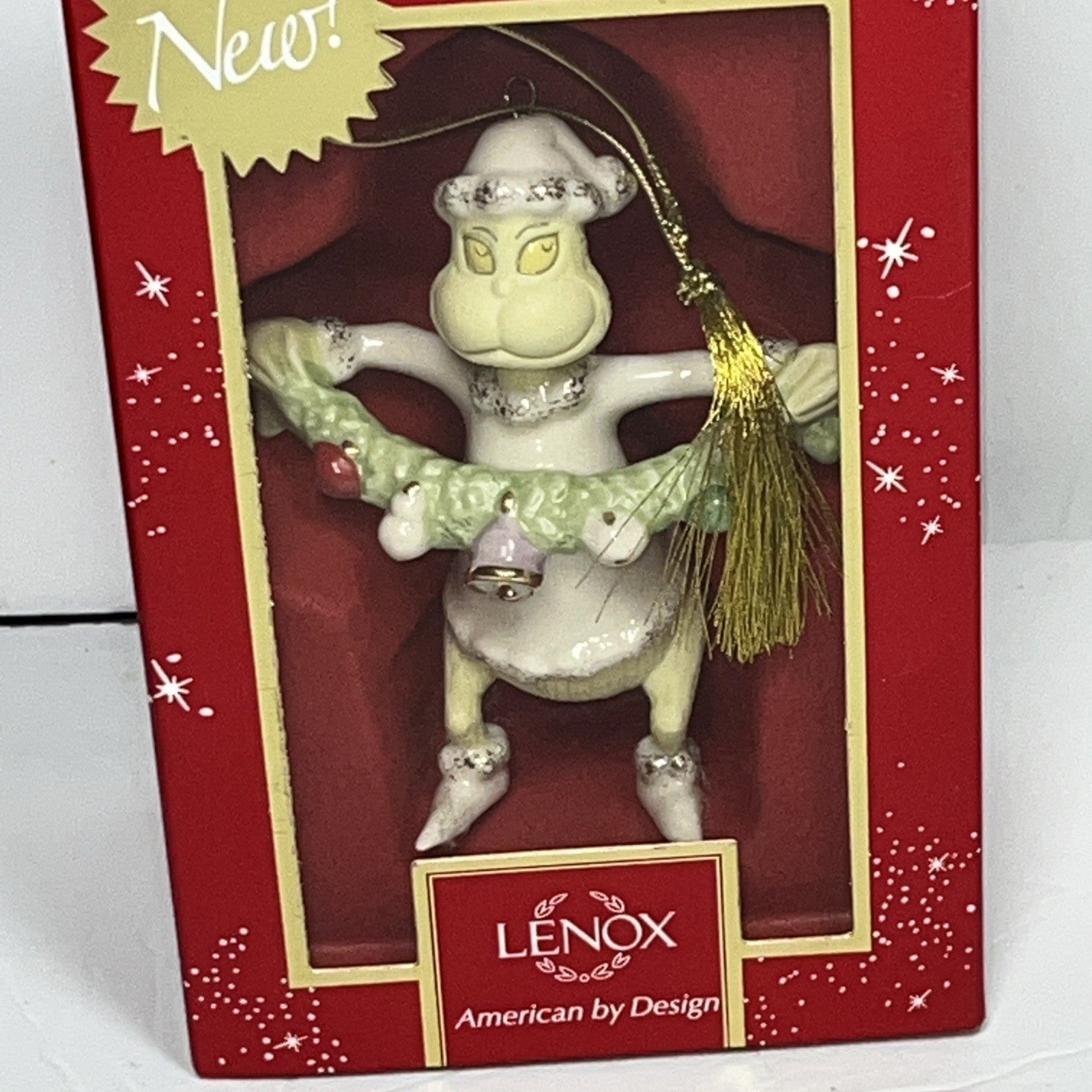 Lenox 2016 Grinch Stealing The Garland Christmas Ornament LENOX - KOEEK