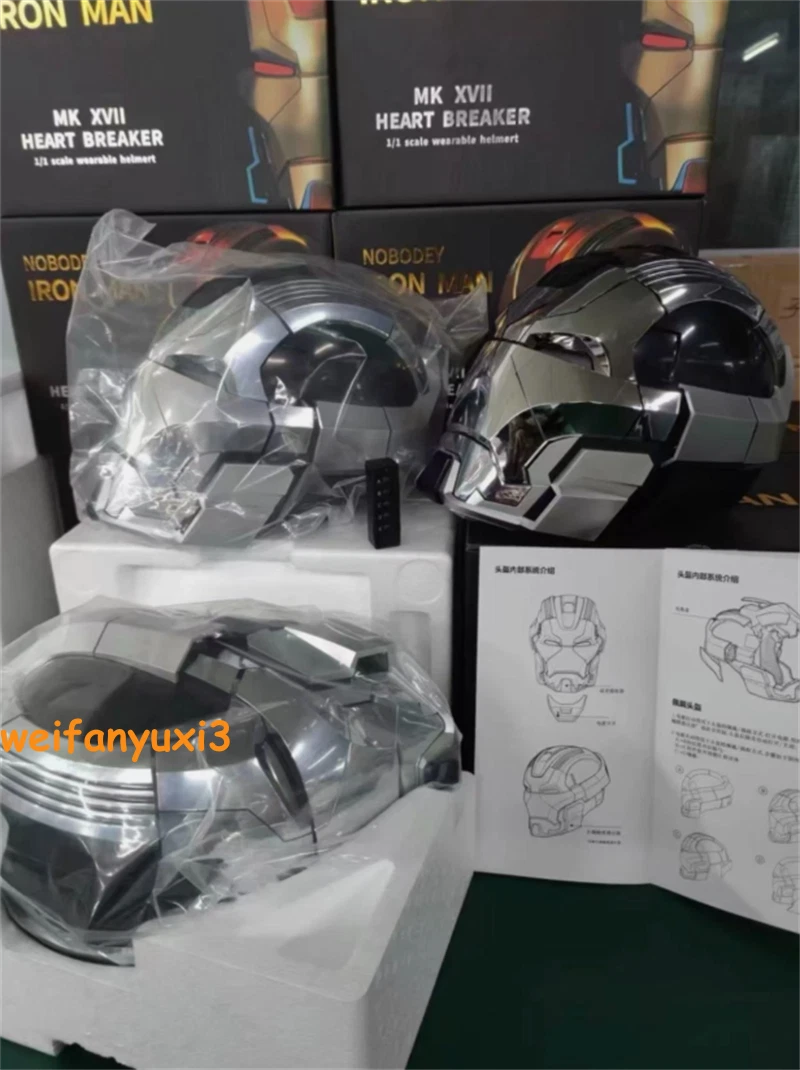 Iron Man Helmet MK17 1/1 Wearable Helmet English Voice-controlled Mask Transform 07FC0E-D4 - KOEEK