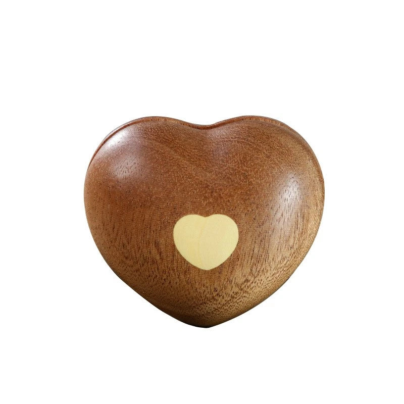 5.3x5.9x3.8cm Wooden Heart Mokugyo Desk Decor Meditation Percussion Ornament 07FC0E-D4 - KOEEK
