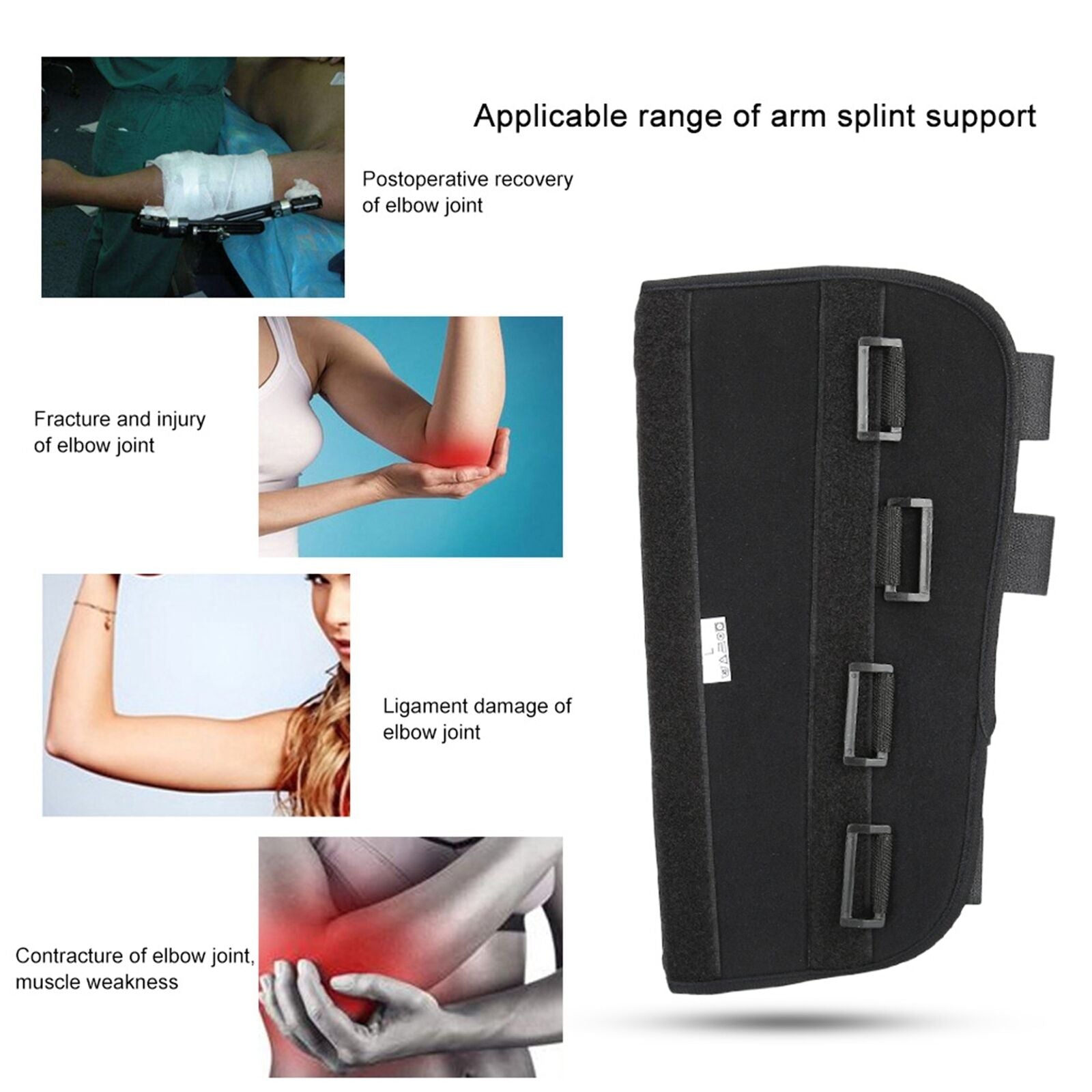 new Elbow Splint Brace Immobilizer Stabilizer Support Cubital Tunnel Syndrome HGF koeek - KOEEK