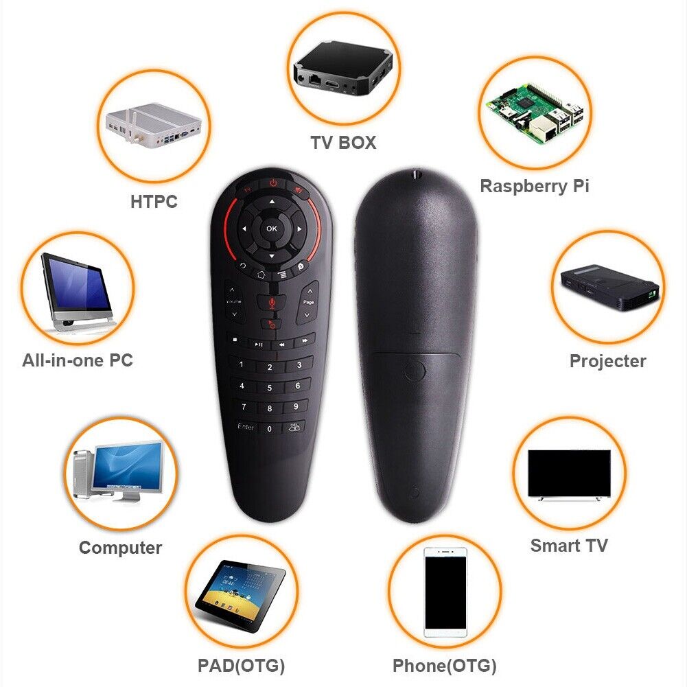 new Remote Controller Wireless 33 Keys Remote Mouse Black USB For Home koeek - KOEEK