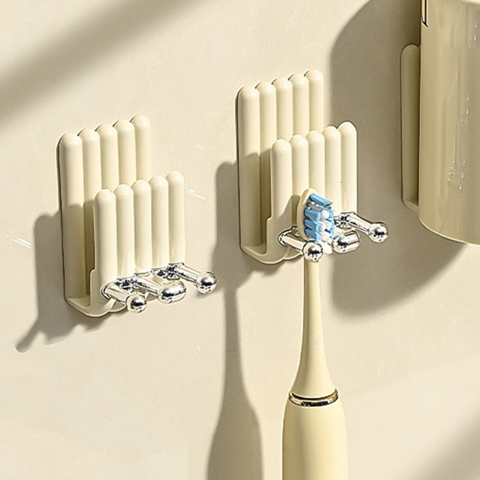 new Wall Electric Toothbrush Holder No Drilling Electric Tooth Brush Wall Holder koeek - KOEEK