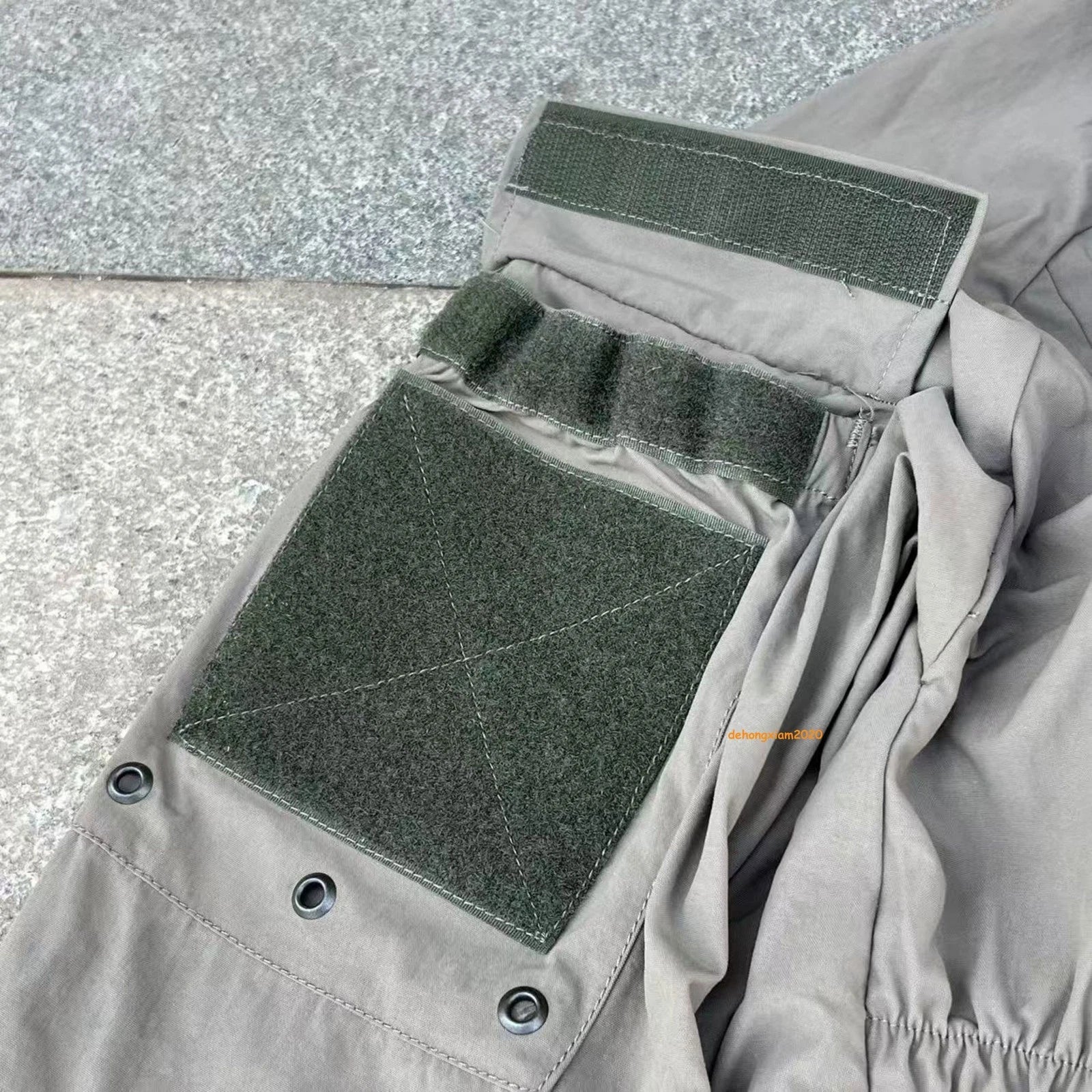 PCU L5 Tactical Nylon SoftShell Zipper Hoodie Coat Hiking Waterproof Gray Jacket 07FC0E-D4 - KOEEK