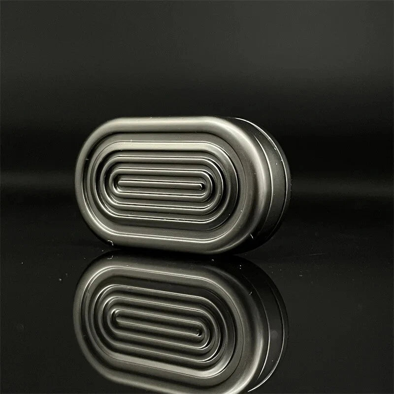 Black Alloy Haptic Slider Adult Three-layer Fidget Slider ADHD Fidget EDC Toys 07FC0E-D4 - KOEEK