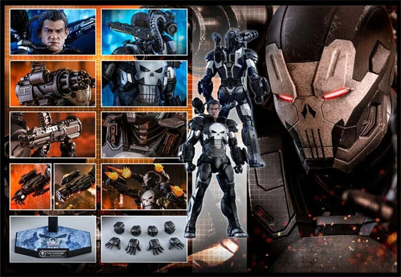 1/6 HotToys VGM33D28 Punisher War Machine War Machine Action Figure PVC Model 07FC0E-D4 - KOEEK
