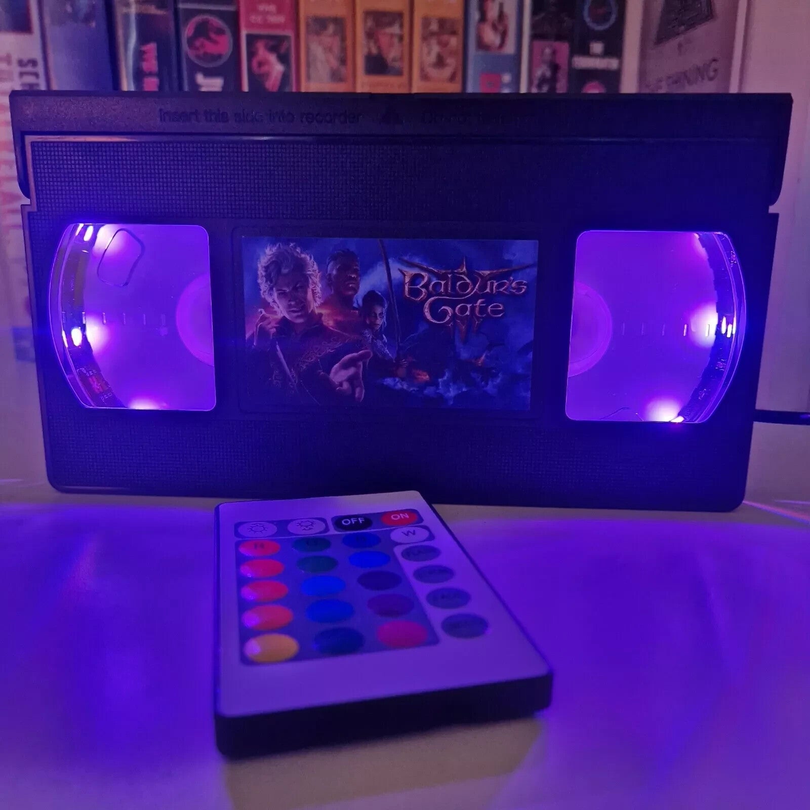 Gaming Designs LED VHS Video Tape Light Lamp Birthday Christmas Gift Idea Retro 07FC0E-D4 - KOEEK
