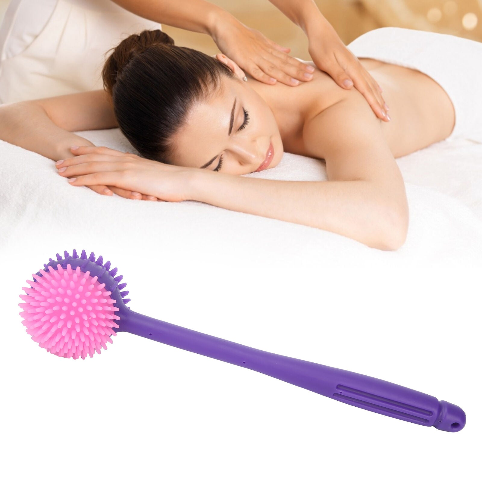 new Massage Hammer Long Hammer Back Massager For Back Relief(Purple )(Purple ) HGF koeek - KOEEK