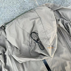 PCU L5 Tactical Nylon SoftShell Zipper Hoodie Coat Hiking Waterproof Gray Jacket 07FC0E-D4 - KOEEK