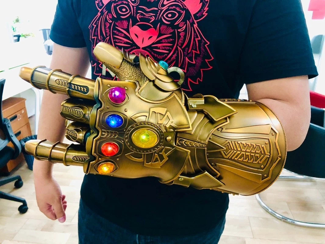 HCMY Thanos Infinity Gauntlet Full Metal 1:1 Wearable Cosplay Statue LED Instock HCMY - KOEEK