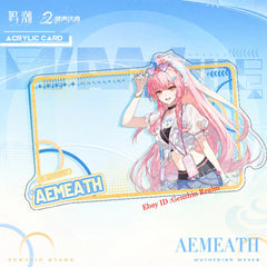 4Pcs/Set Anime Wuthering Waves Photo Prop Transparent Card Decor Collection Gift 07FC0E-D4 - KOEEK