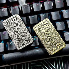 EDC Fidget Toys Metal Skull Fidget Slider Adult Fidget Blocks ADHD Tool 07FC0E-D4 - KOEEK