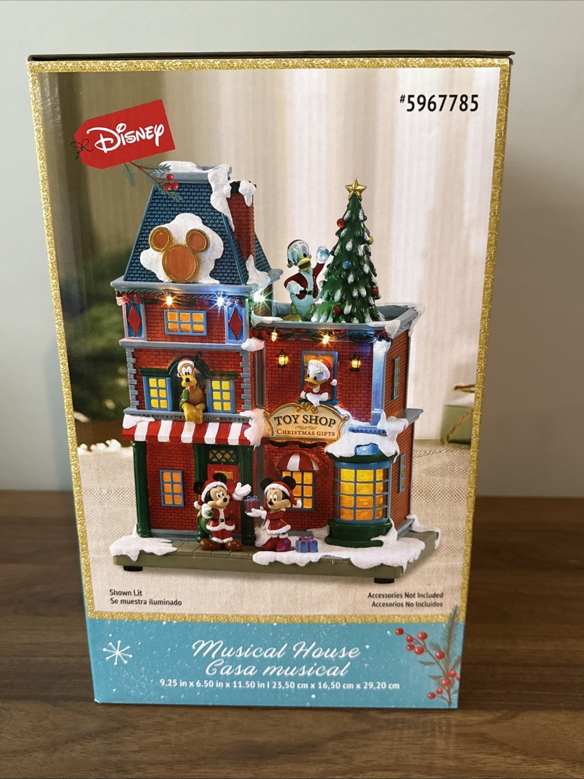 Disney 11.5 " Lighted Musical Animatronic Decoration House MICKEY & MINNIE Lowes DISNEY - KOEEK