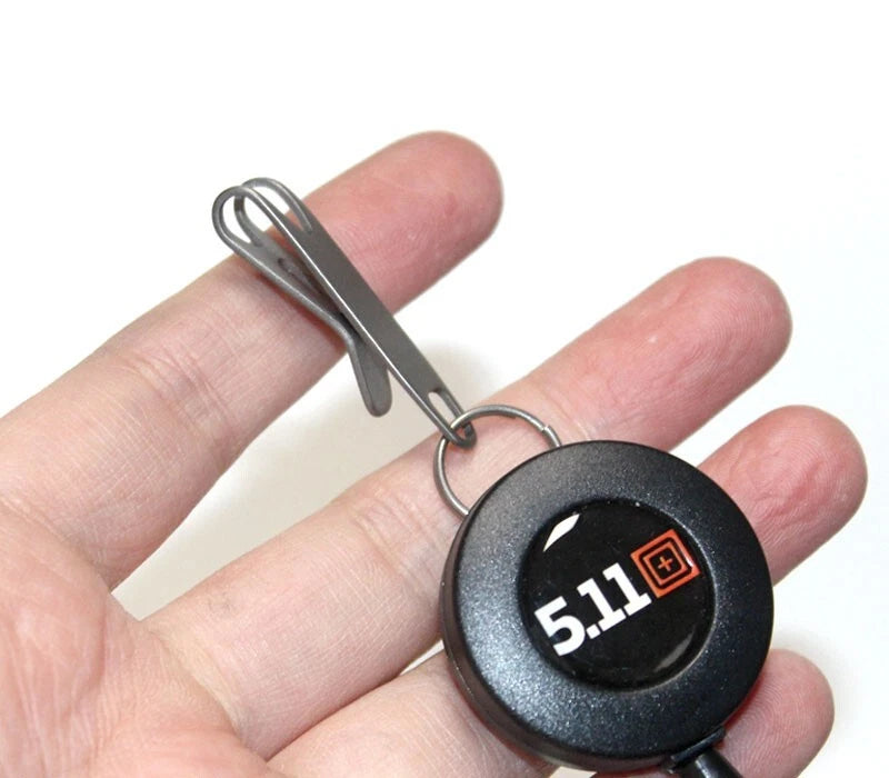 EDC Mini Titanium Alliy Portable Pocket Clip with Key Ring Universal Accessories 07FC0E-D4 - KOEEK