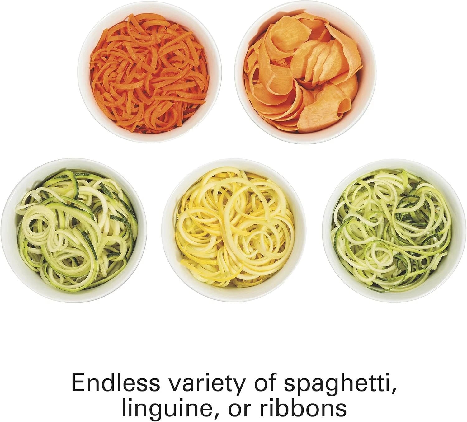 3-in-1 Electric Vegetable Spiralizer with 3 Cutting Cones, 6 Cups, Blac 07FC0E-D4 - KOEEK