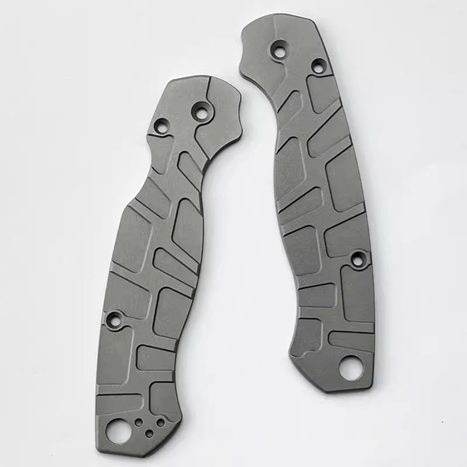 Aluminum Alloy Radial Stria Scales for Spyderco C81 Paramilitary 2 C81 Para2 PM2 07FC0E-D4 - KOEEK