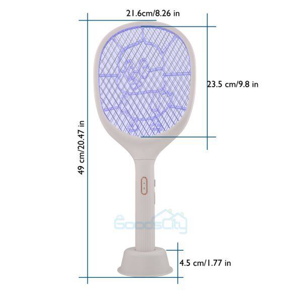 ny håndholdt USB oppladbar myggfluesmekker Bug Insect Zapper Killer Racket