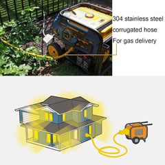 new 70ft 3/4'' Gas Line CSST Flexible Stainless Steel 70 ft - 3/4", Yellow 07FC0E-D4 - KOEEK