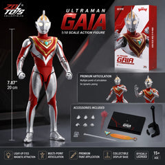ZD Toys Ultraman Gaia Action Figure 7.9" LED Light Up Movable Collectible Model ZD_TOYS - KOEEK