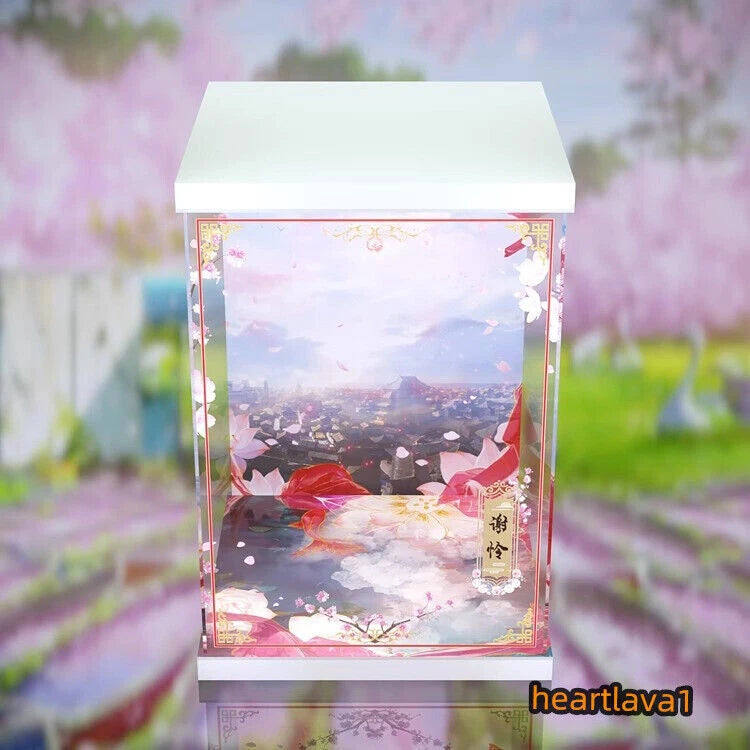 Acrylic Display Box Case for GSAS Tian Guan Ci Fu Xie Lian 1/7 Figure Dustproof 07FC0E-D4 - KOEEK