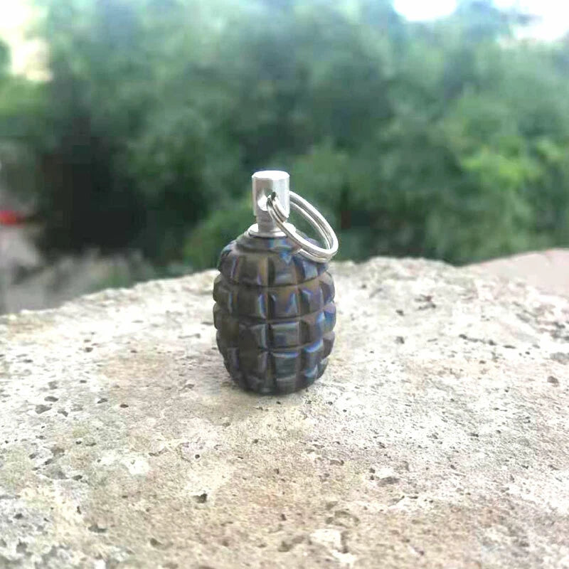 EDC Titanium Parachute Cord Lanyard Bead Key Chain Pendant Backpack decoration 07FC0E-D4 - KOEEK