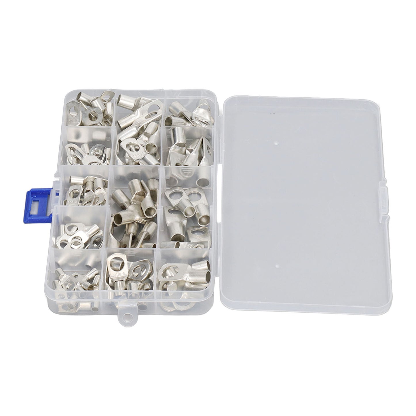 new 240Pcs Battery Cable End Copper SC Wires Lug Ring Lug Terminal With Storage Box koeek - KOEEK