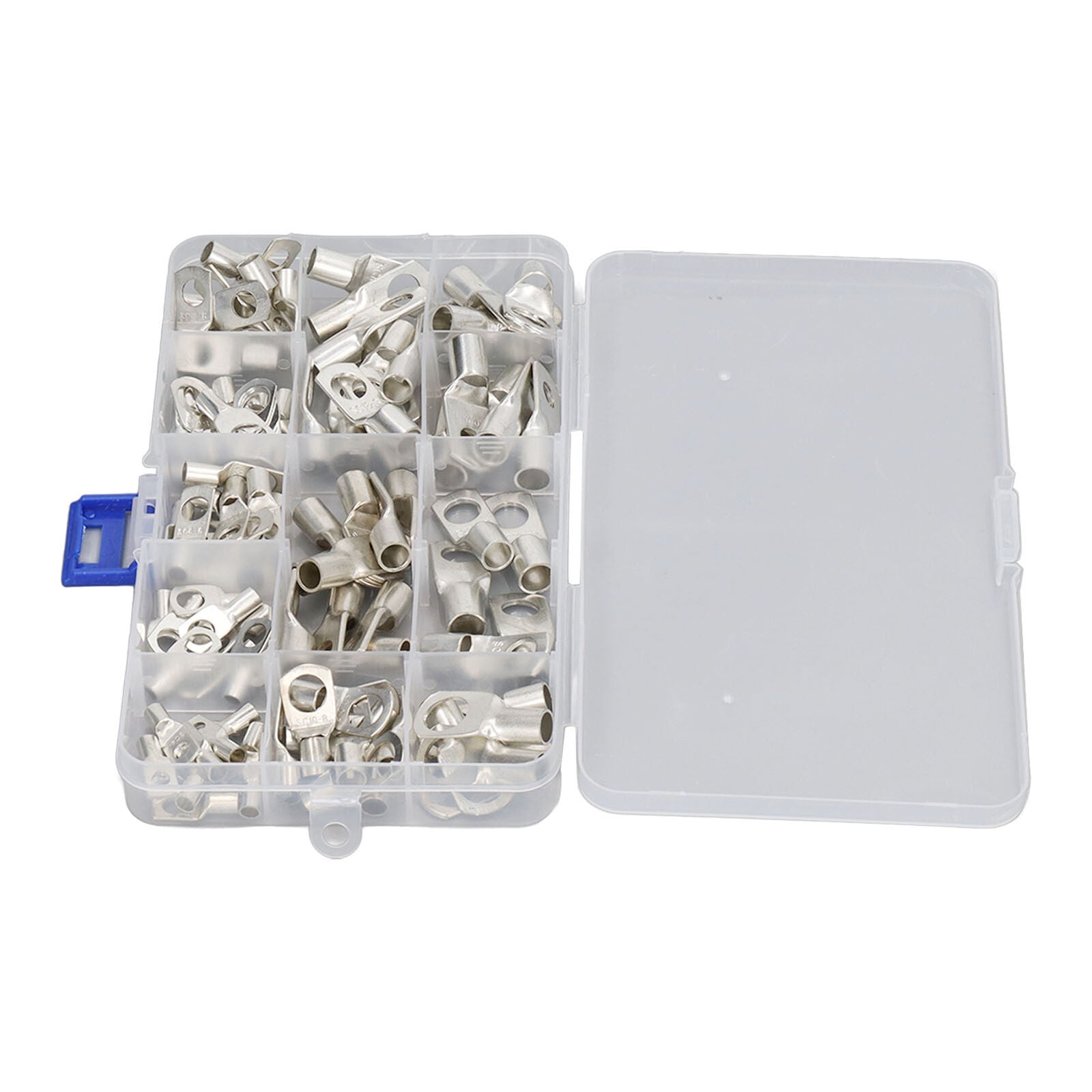 new 240Pcs Battery Cable End Copper SC Wires Lug Ring Lug Terminal With Storage Box koeek - KOEEK