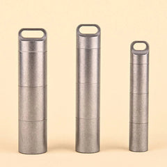Waterproof Subpackage Pill Case Sealed Container Survival Box Key chain Outdoor 07FC0E-D4 - KOEEK