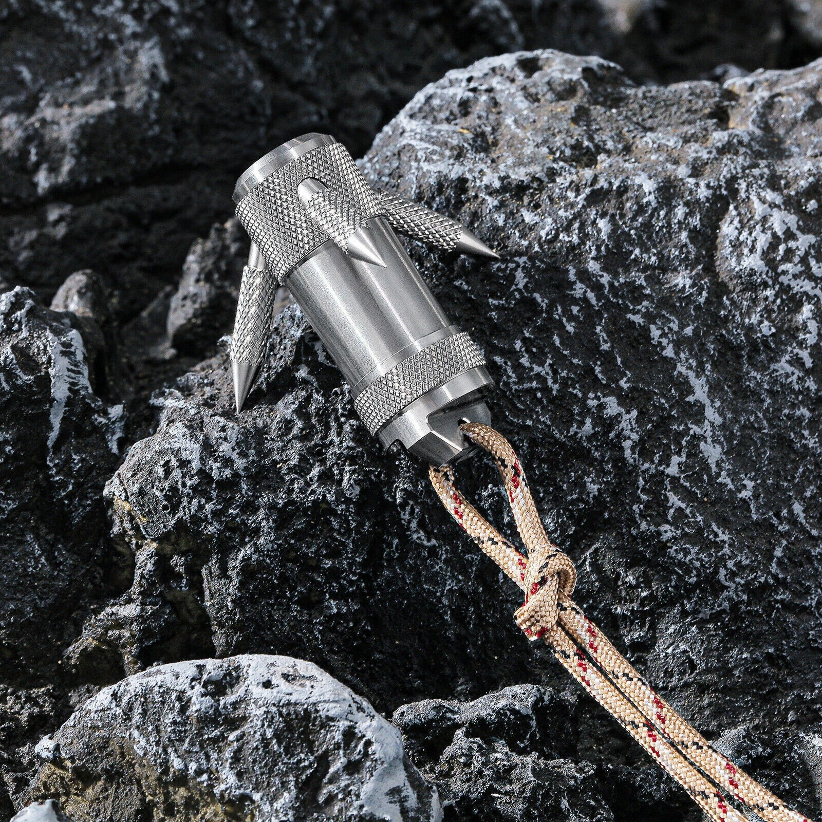 EDC Capsule Grappling Hook Waterproof Container Throw out Hook Anchor Tool 07FC0E-D4 - KOEEK
